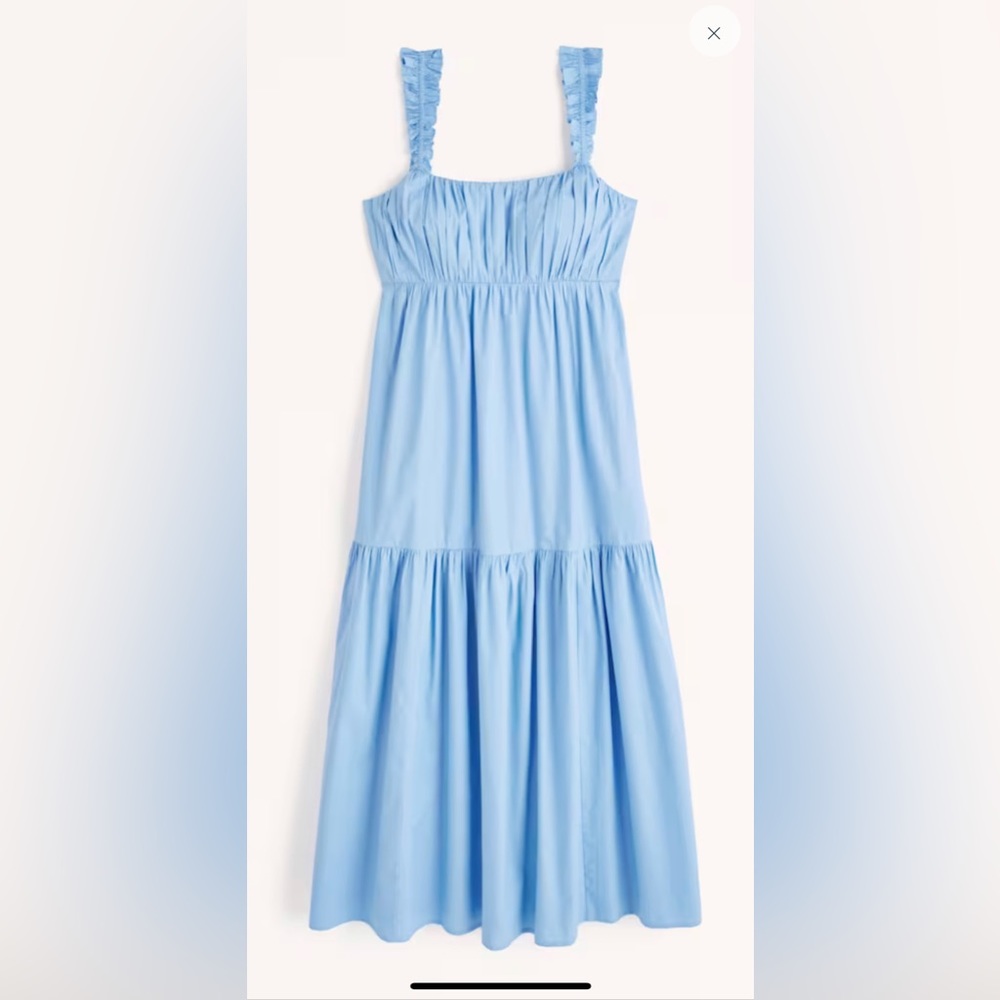 Abercrombie and Fitch Medium Blue Summer Poplin Dress
